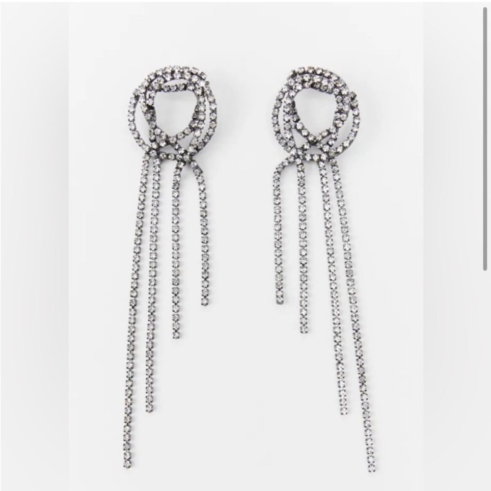 NWT Zara Jewel Strand Earrings - Picture 2 of 9